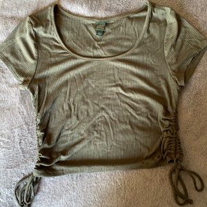 Forest green crop top. From target wild fable